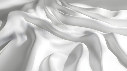 Obraz premium Neatly Arranged White Bedding on Clean Minimal Background