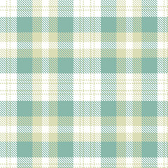 Dark White and Warm Beige Seamless Tartan Textile Design