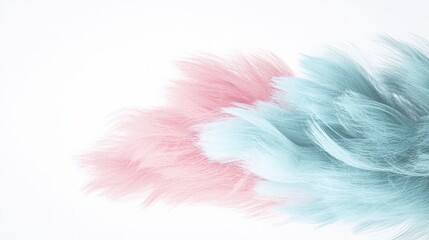 Obraz premium Abstract Pastel Pink Blue Hair Soft Texture Background
