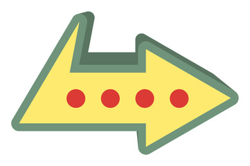 Arrow Sticker Illustration Element Set