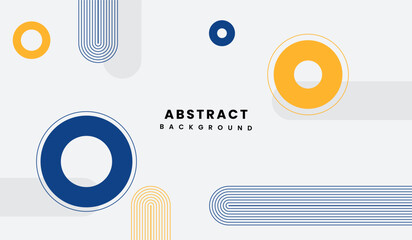 Blue and yellow abstract geometric background vector illustration