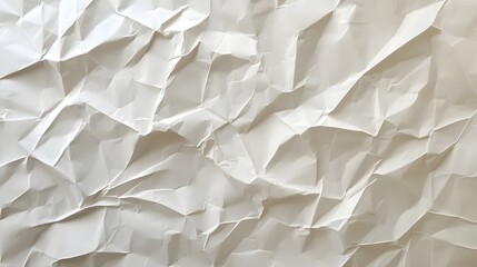 Obraz premium Soft Crumpled Paper Texture Seamless Neutral Background