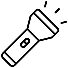 Flashlight Icon Lineal Syle
