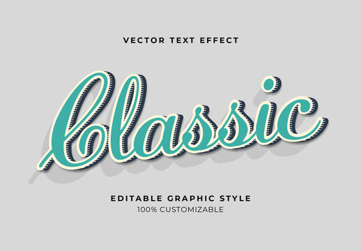 Green Retro Bold Outline Playful Shadow Text Effect