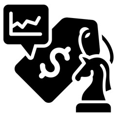 Pricing Strategy Icon Black Style