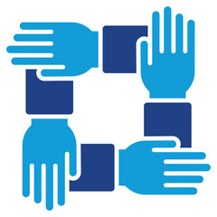 Team Building Icon Dual Tone Color Style