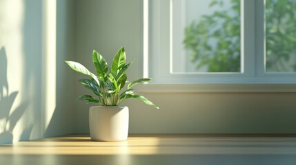 Fototapeta premium a serene workspace. International Minimalist Day