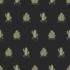 Cactus seamless pattern. Cactus illustration. Cactus background. Perfect for fabric, textile, wallpaper, decor, illustration, print, packaging of products