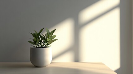 Fototapeta premium a serene workspace. International Minimalist Day