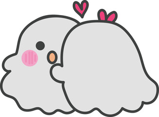 Surprising ghost illustration