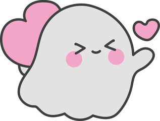 Love ghost illustration