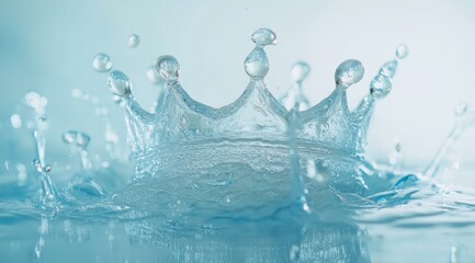 Crown-shaped water splash (1)