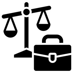 Business Ethics Icon Black Style