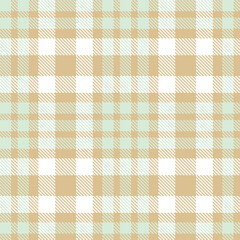 Vivid Very Light Brown and Dusty Ice Seamless Tartan Textile Design