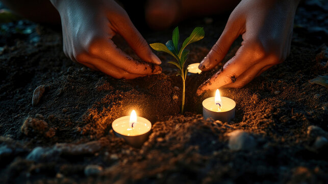 Hello spring celebrating ostara with flowers and greenery on the vernal equinox