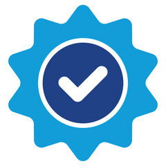 Certified Quality Icon Dual Tone Color Style