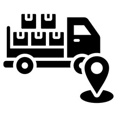 Product Shipment Icon Black Style