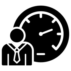 Work Speed Icon Black Style