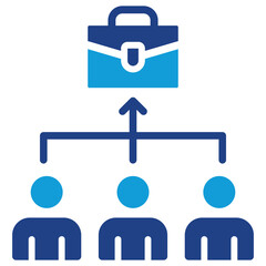 Obraz premium Job Candidate Icon Dual Tone Color Style