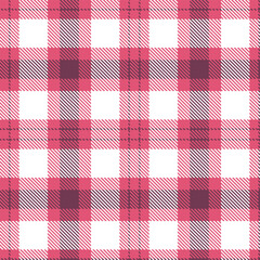 Soft Deep Rose Seamless Tartan with Iridescent Brownish Purple accents Textile Design
