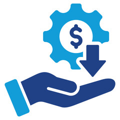 Price Control Icon Dual Tone Color Style