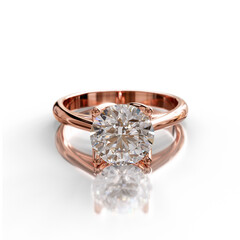 Timeless Beauty – Solitaire Cathedral Ring