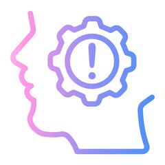 head Line Gradient Icon