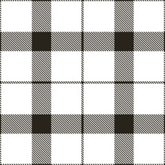 Modern Seamless Tartan in Metallic Dark Grey tones Textile Design