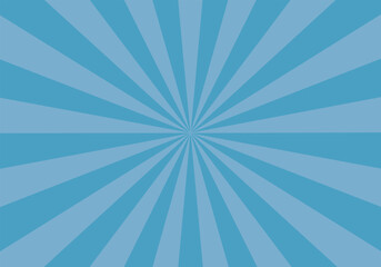 シンプルな集中線背景素材イラスト 青
