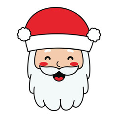 Christmas day drawing Santa vector design.