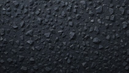 Rough Black Stone: Dark Grainy Texture with Natural Grit and Depth