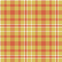 Warm Sand Seamless Tartan with Neon Terracotta accents Textile Design