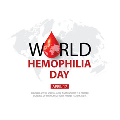 world hemophilia day. abstract vector illustration design