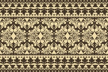 Luxury Damask Pattern &ndash; Elegant Ornate Design for High-End Interiors and Fashion Indulge in timeless sophistication with this exquisite damask pattern, meticulously crafted