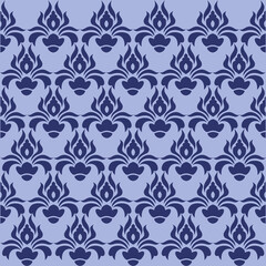 Fototapeta premium Luxury Damask Pattern – Elegant Ornate Design for High-End Interiors and Fashion Indulge in timeless sophistication with this exquisite damask pattern, meticulously crafted