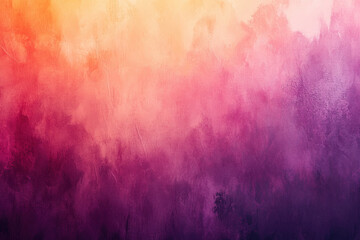 Obraz premium Abstract painting in pink and orange hues with geometric shapes and fluid lines. Vibrant and dynamic composition with contrasting colors.
