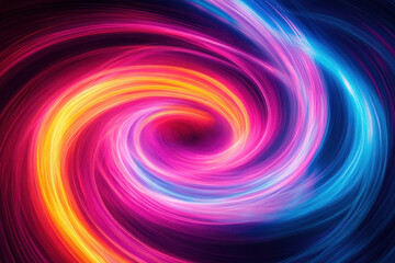 Obraz premium Colorful swirl background with vibrant shades of blue, green, and orange blending together in a mesmerizing pattern.