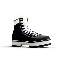 hockey skate with steel blade 3D render