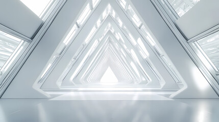 Obraz premium Abstract Futuristic Architectural Corridor