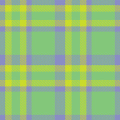 Muted Perrywinkle Seamless Tartan with Metallic Yellowy Green accents Textile Design