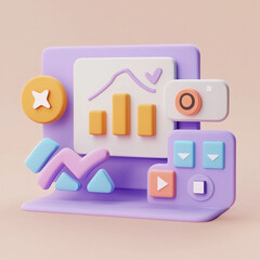 Obraz premium smartphone with icons