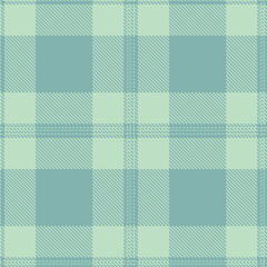 Metallic Pale Aqua Seamless Tartan with Pale Greyish Teal accents Textile Design