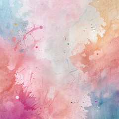 Abstract Watercolor Texture in Pastel Shades  Background