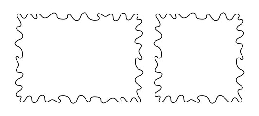 Frame Doodle Line Hand Drawn, Picture Frame, Outline Border Frame, Scribble Frame Cute