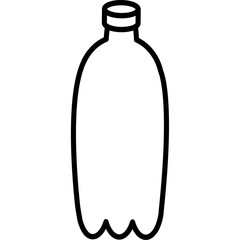 plastic bottle Ecology icon flat illustration