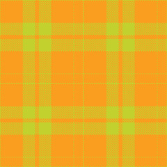 Warm Baby Puke Green Seamless Tartan with Light Mango accents Textile Design