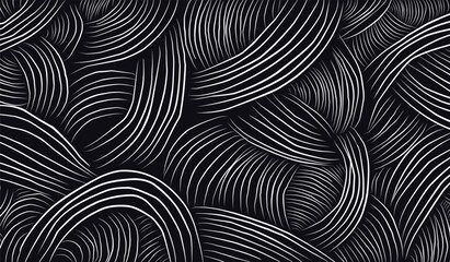 black and white lines 3d effect abstract background