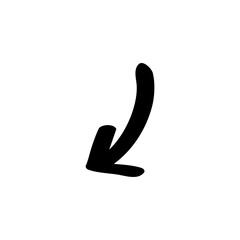 bold brush arrow element