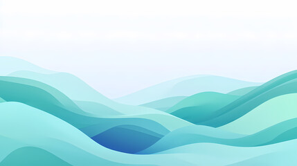 Abstract Mountain Landscape Design