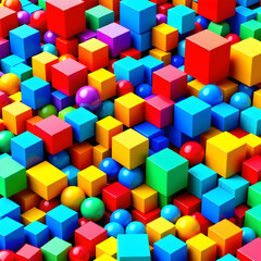 Obraz premium Hexahedron block 